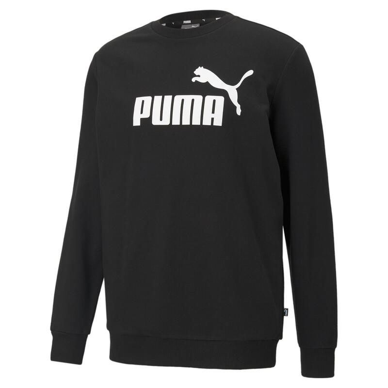 Essentials Big Logo sweater met ronde hals voor heren PUMA Black