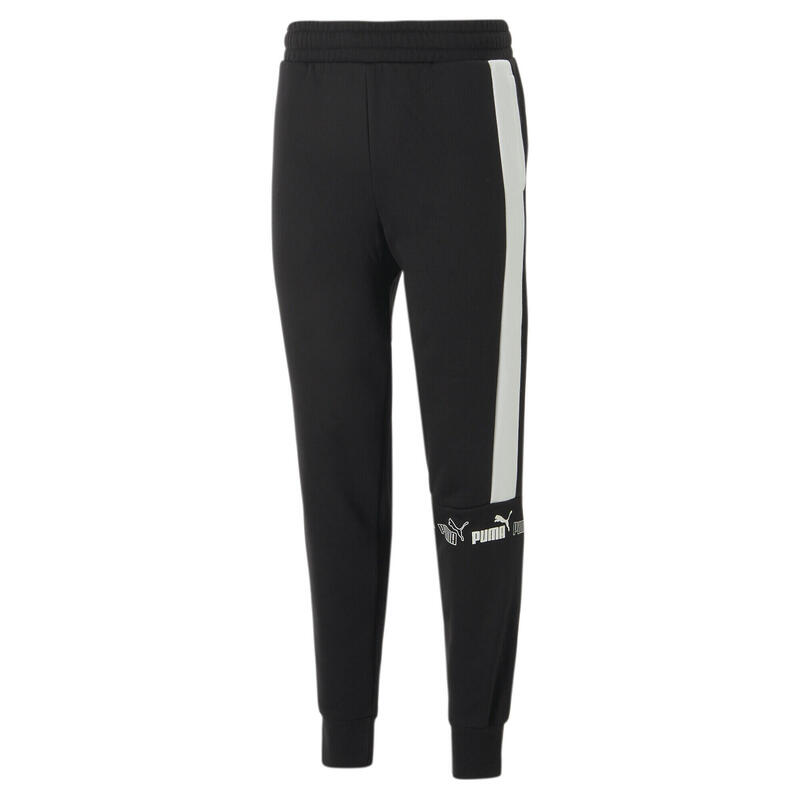 Pantaloni in pile Around the Block da uomo PUMA Black White