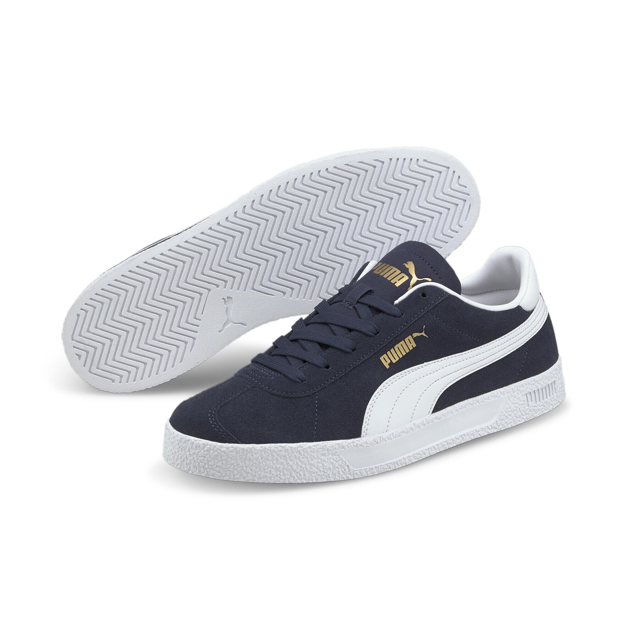 Puma - Sneakers Club Puma Peacoat White Team Gold Blue Beige - Baskets - Beige|blanc|bleu - 37 - Decathlon