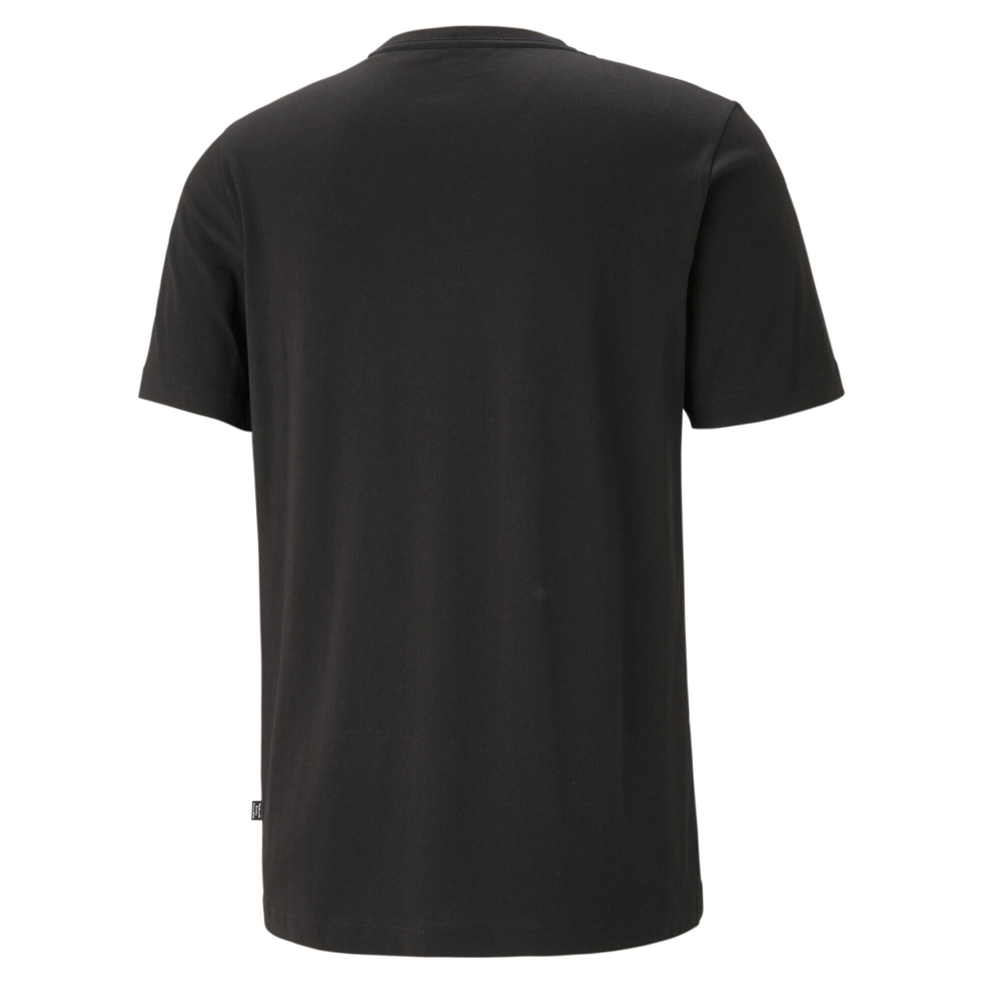 PUMA Mens Essentials Small Logo Tee T-Shirt - Black 6/7