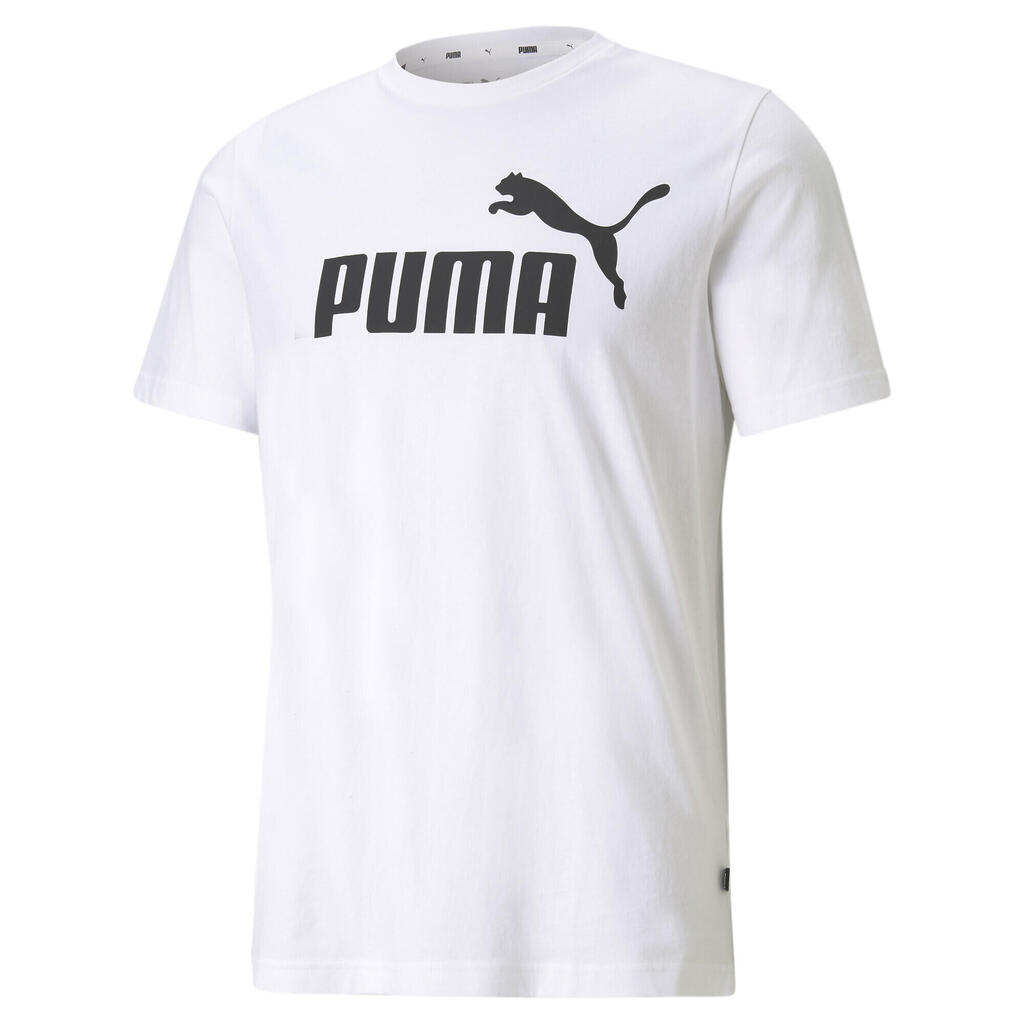 PUMA Mens Essentials Logo Tee T-Shirt - White