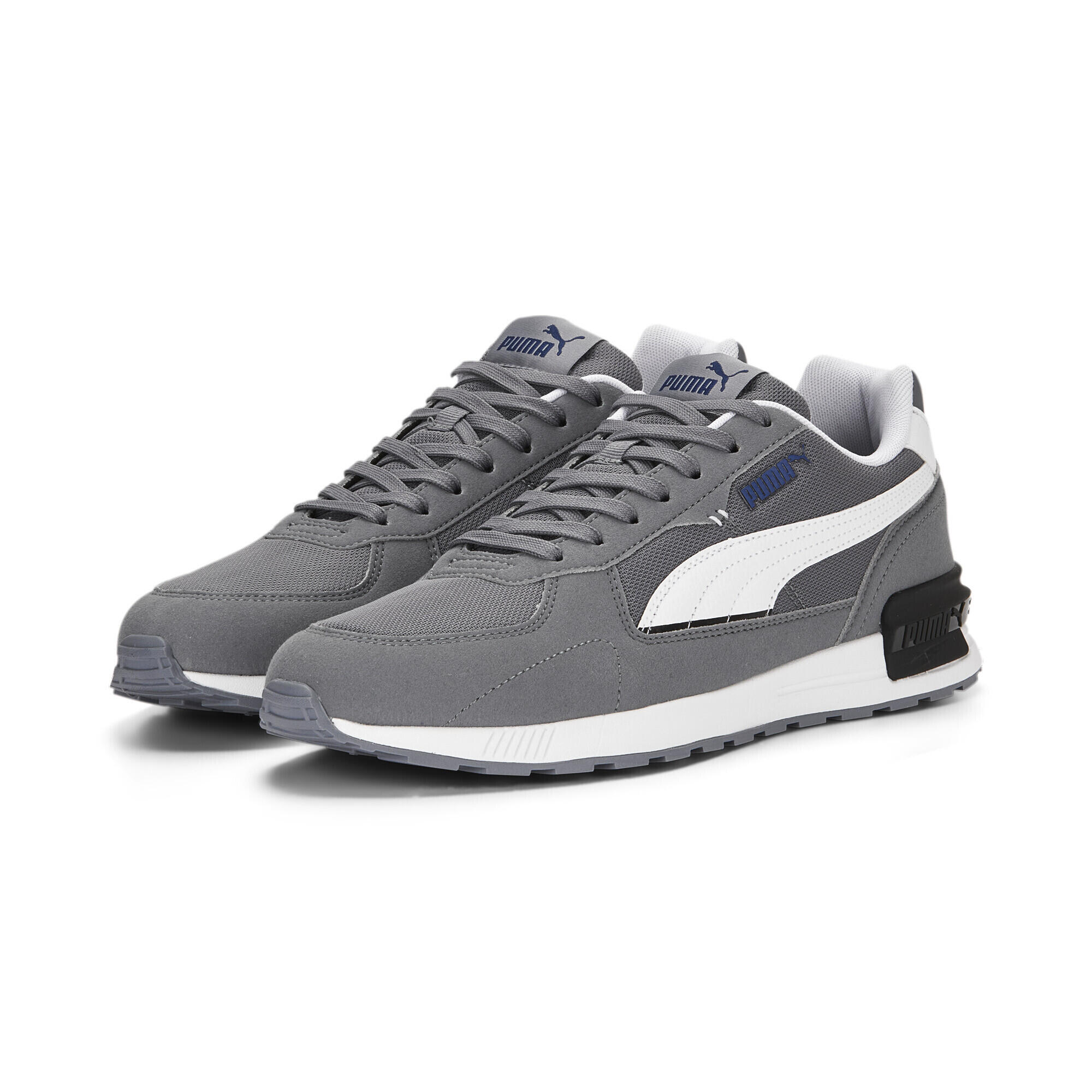 Puma - Sneakers Graviton Puma Gray Tile White Clyde Royal Blue - Baskets - Blanc|bleu|gris - 44,5 - Decathlon
