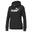 PUMA Mulher Essentials Logo Hoodie Hooded Top - Preto