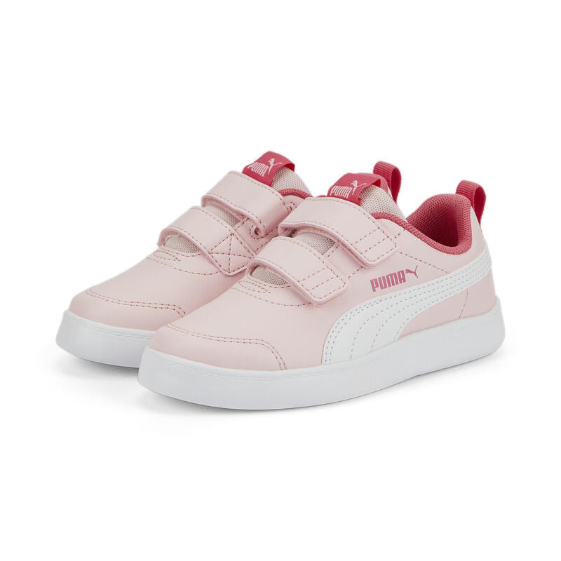 Baskets Courtflex V2 Enfant PUMA Almond Blossom White Pink