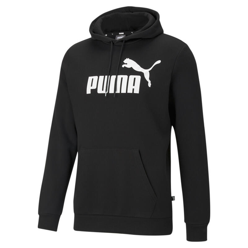 Sweat à capuche Essentiels Big Logo pour homme PUMA Black