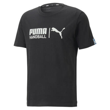 Handball T-Shirt Herren PUMA White Silver Sky Blue