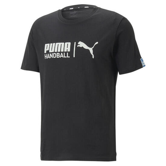 Handball T-Shirt Herren PUMA White Silver Sky Blue