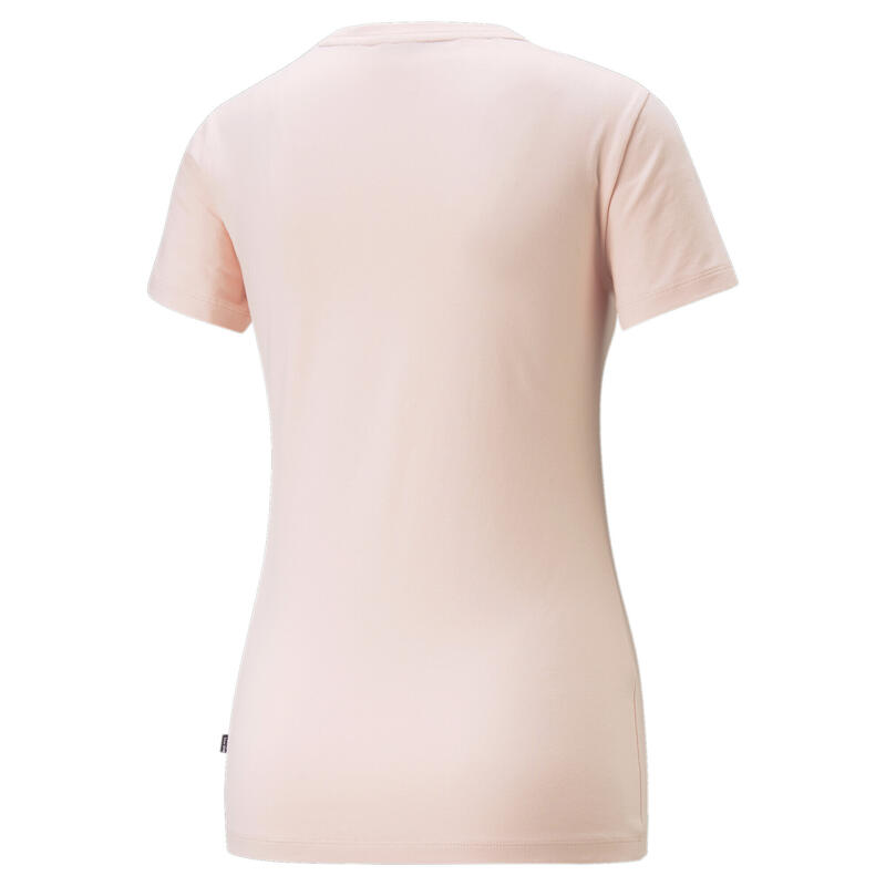 T-Shirt Essentials Slim Logo para mulher PUMA Pink Dust Pink