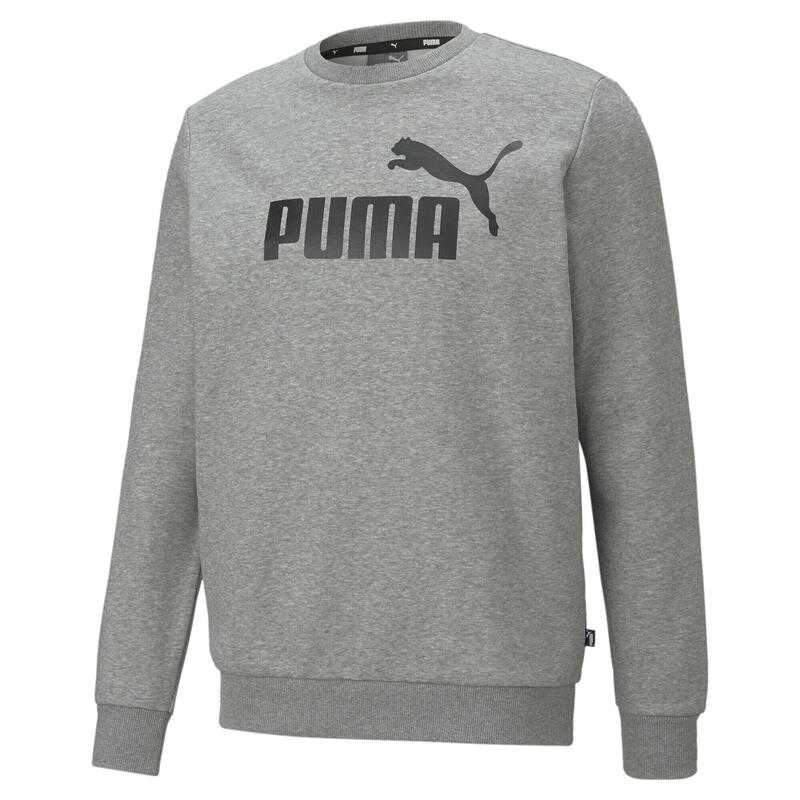 Sweat à col rond Essentials Big Logo homme PUMA Medium Gray Heather