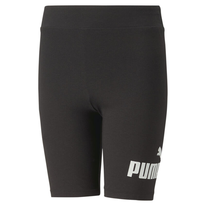 Leggings corti Essentials+ Logo da ragazza PUMA Black