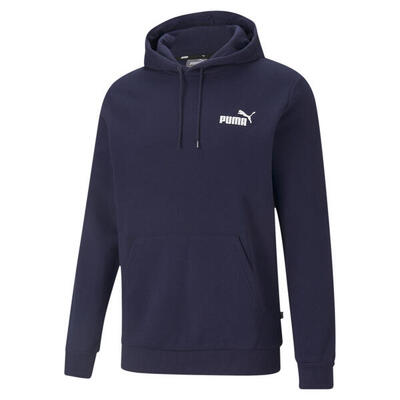 Felpa con cappuccio Essentials Small Logo da uomo PUMA Peacoat Blue