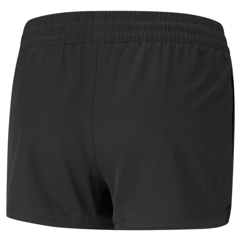 Shorts de entrenamiento de tejido plano con entrepierna de 8 cm Mujer