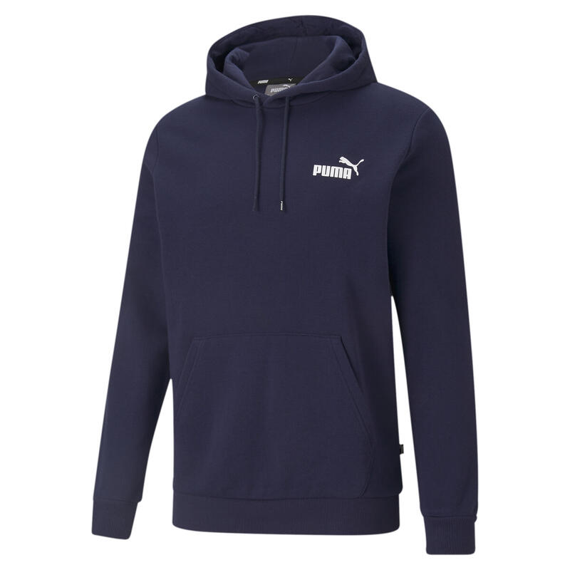 Essentials hoodie met klein logo voor heren PUMA Peacoat Blue