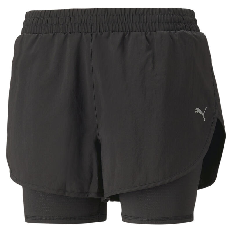 Pantalón corto de running 2 en 1 Run Favourite Mujer PUMA Negro