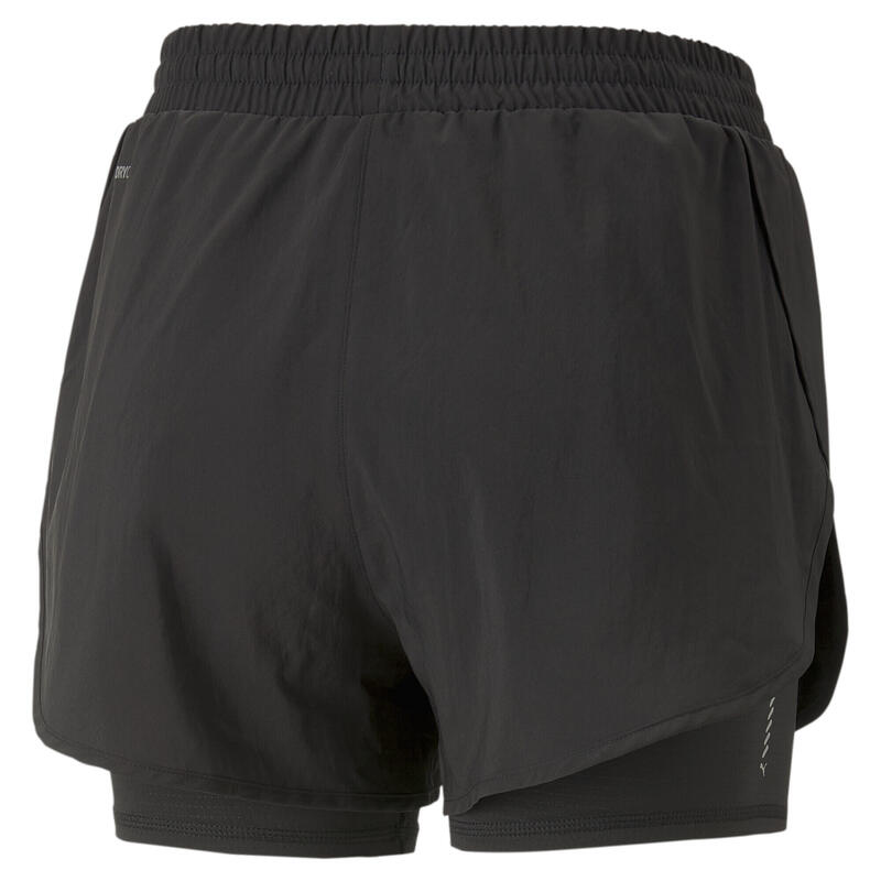 Run Favourite geweven 2-in-1 hardloopshort voor dames PUMA Black