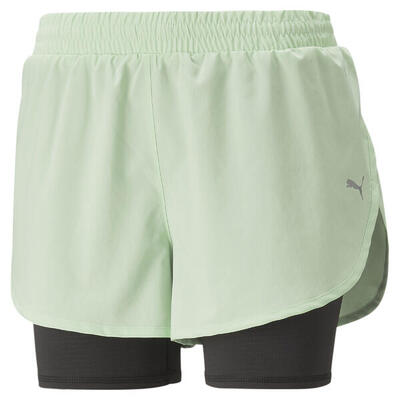 Run favourite geweven 2-in-1 hardloopshort voor dames puma