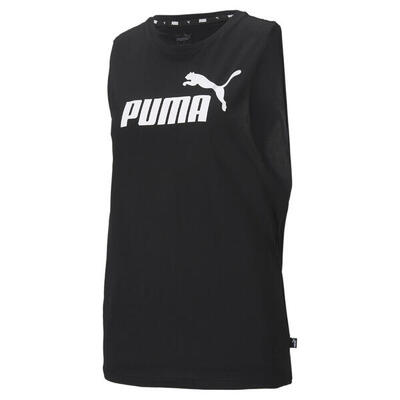 Essentials logo cut off tanktop dames puma black