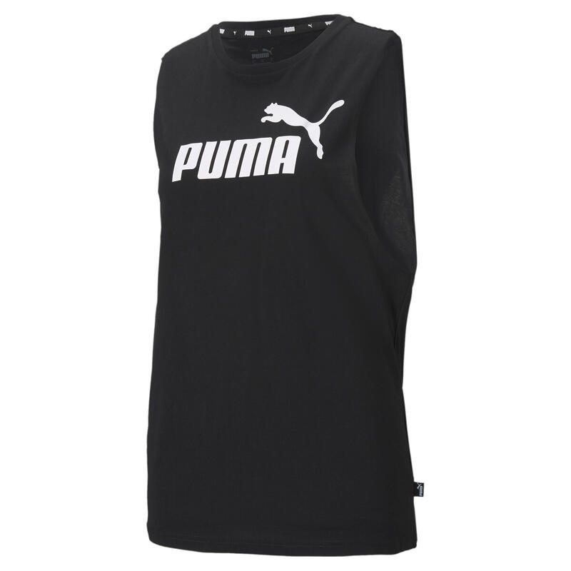 T-Shirt de Alças Mulher Puma Essentials Cut Off Logo Tank Preto