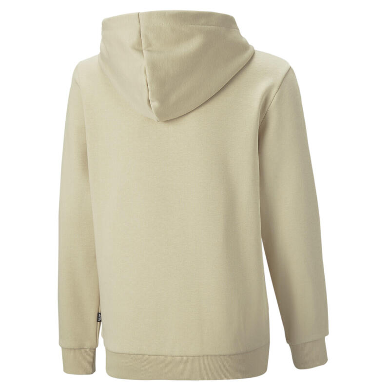 Felpa con cappuccio e logo grande Essentials Youth PUMA Granola Beige
