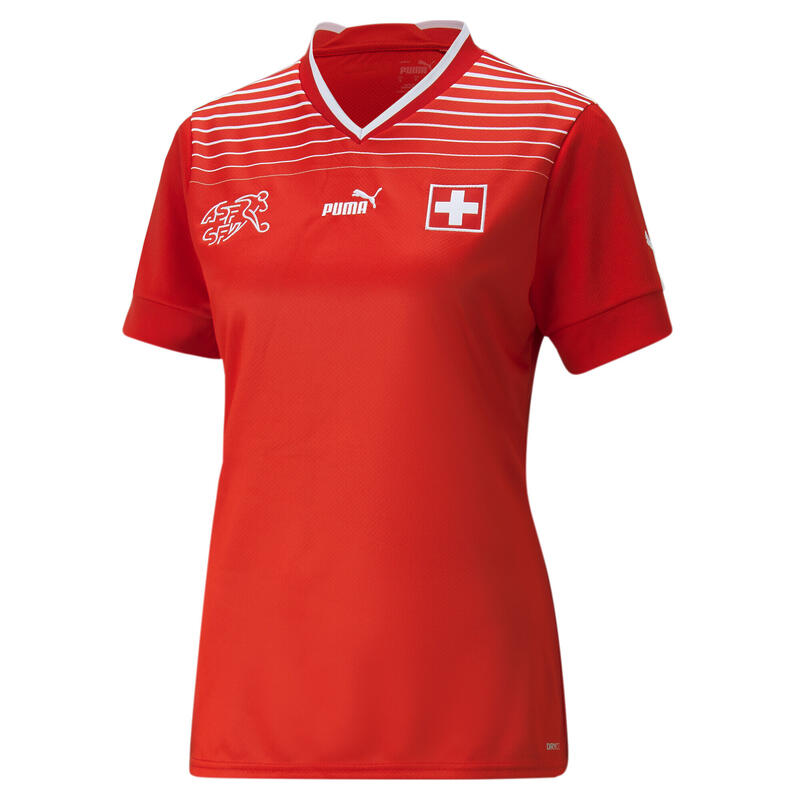 Schweiz 22/23 Replik Heimtrikot Damen PUMA Red White