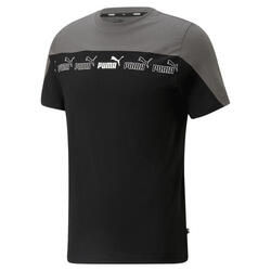 Around the Block T-shirt voor heren PUMA Black Castlerock