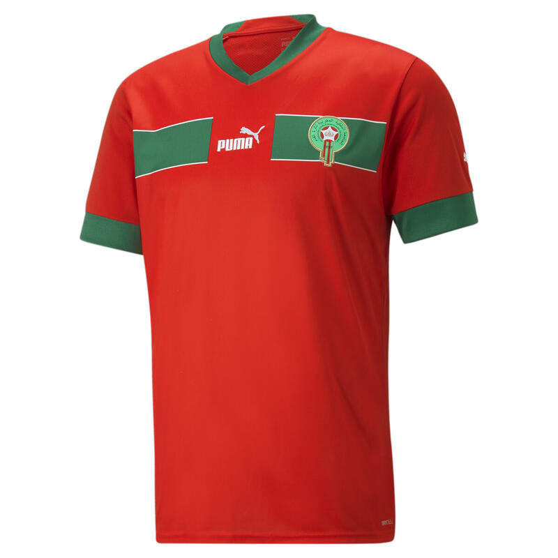 Camiseta Marruecos Local 22/23 Réplica Hombre PUMA Red Power Green