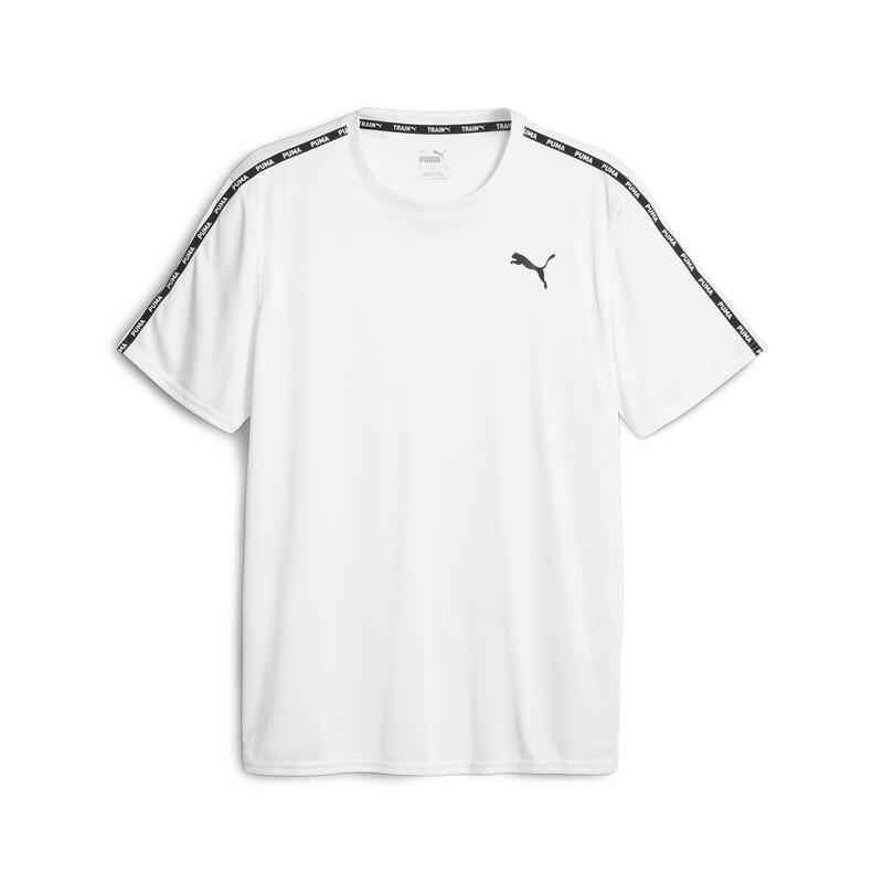 PUMA FIT Taped training T-shirt voor heren PUMA White