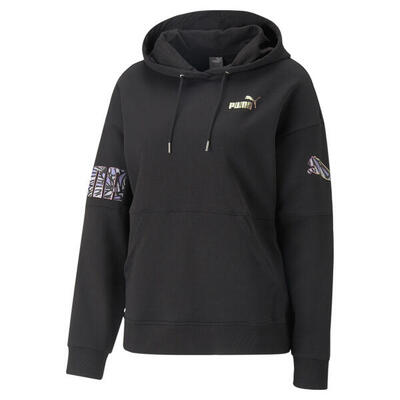 Felpa con cappuccio PUMA Power Novashine da donna PUMA Black