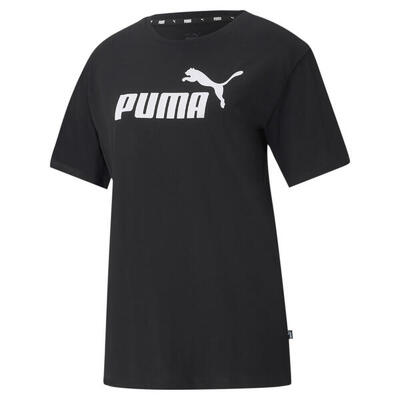 Essentials Logo Boyfriend-Shirt Damen PUMA Black
