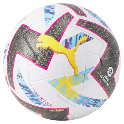 Ballon de match Orbita La Liga 1 FIFA Pro PUMA White Beetroot Purple Blue Atoll