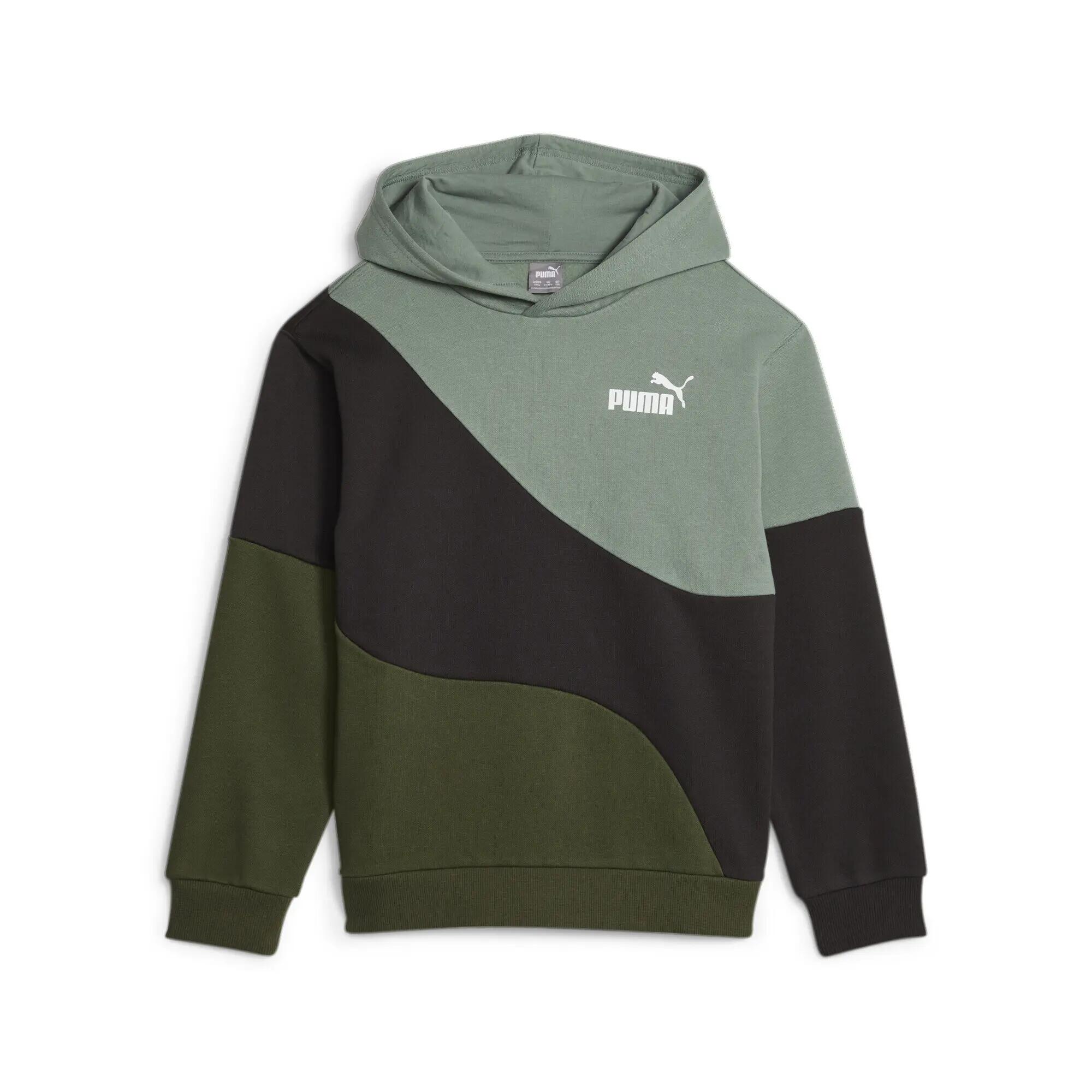 POWER CAT Hoodie Jugendliche PUMA Myrtle Green 1/6