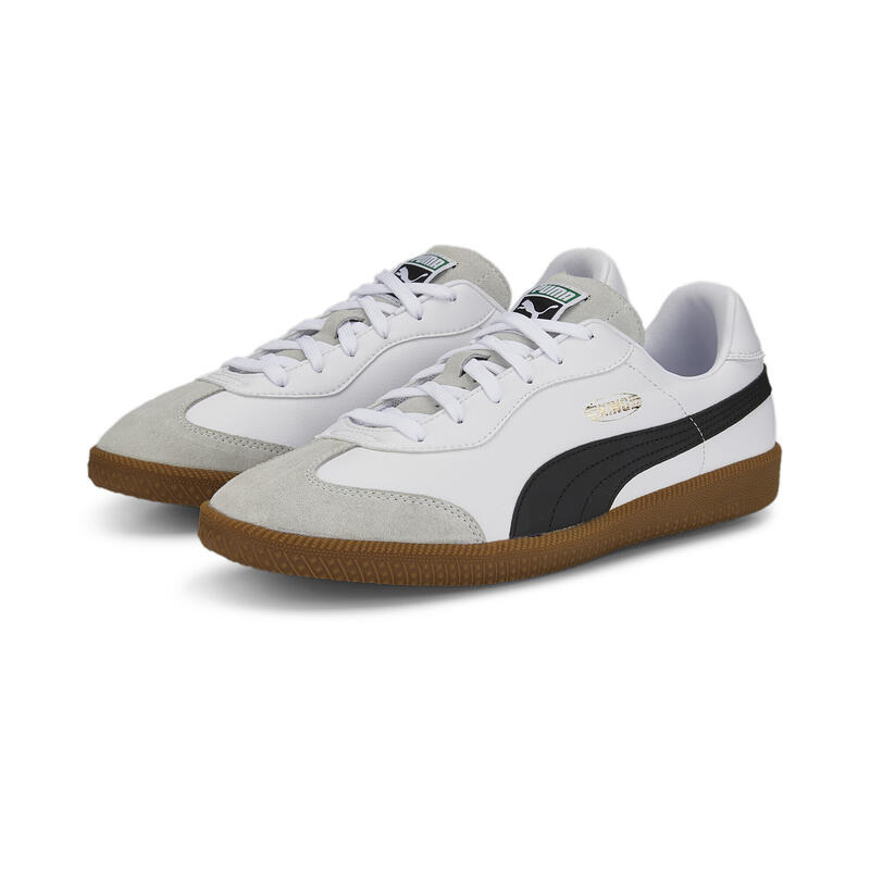 KING 21 IT voetbalschoenen PUMA White Black Gum Beige