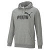 Essentials Big Logo hoodie voor heren PUMA Medium Gray Heather