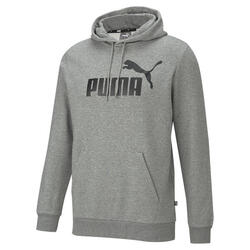 Essentials Big Logo hoodie voor heren PUMA Medium Gray Heather