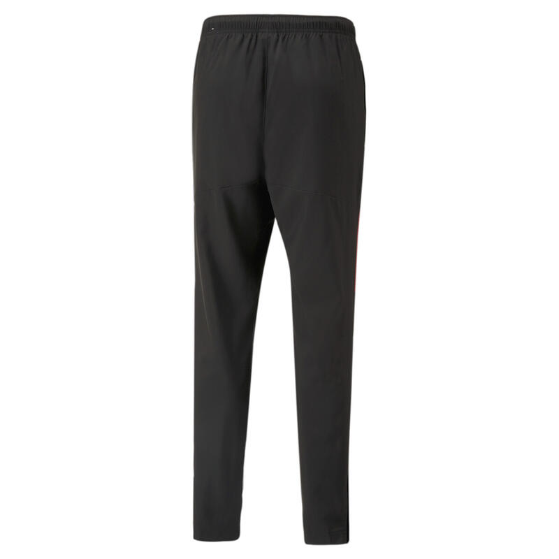 A.C. Milan Prematch gewebte Hose Herren PUMA Black Tango Red