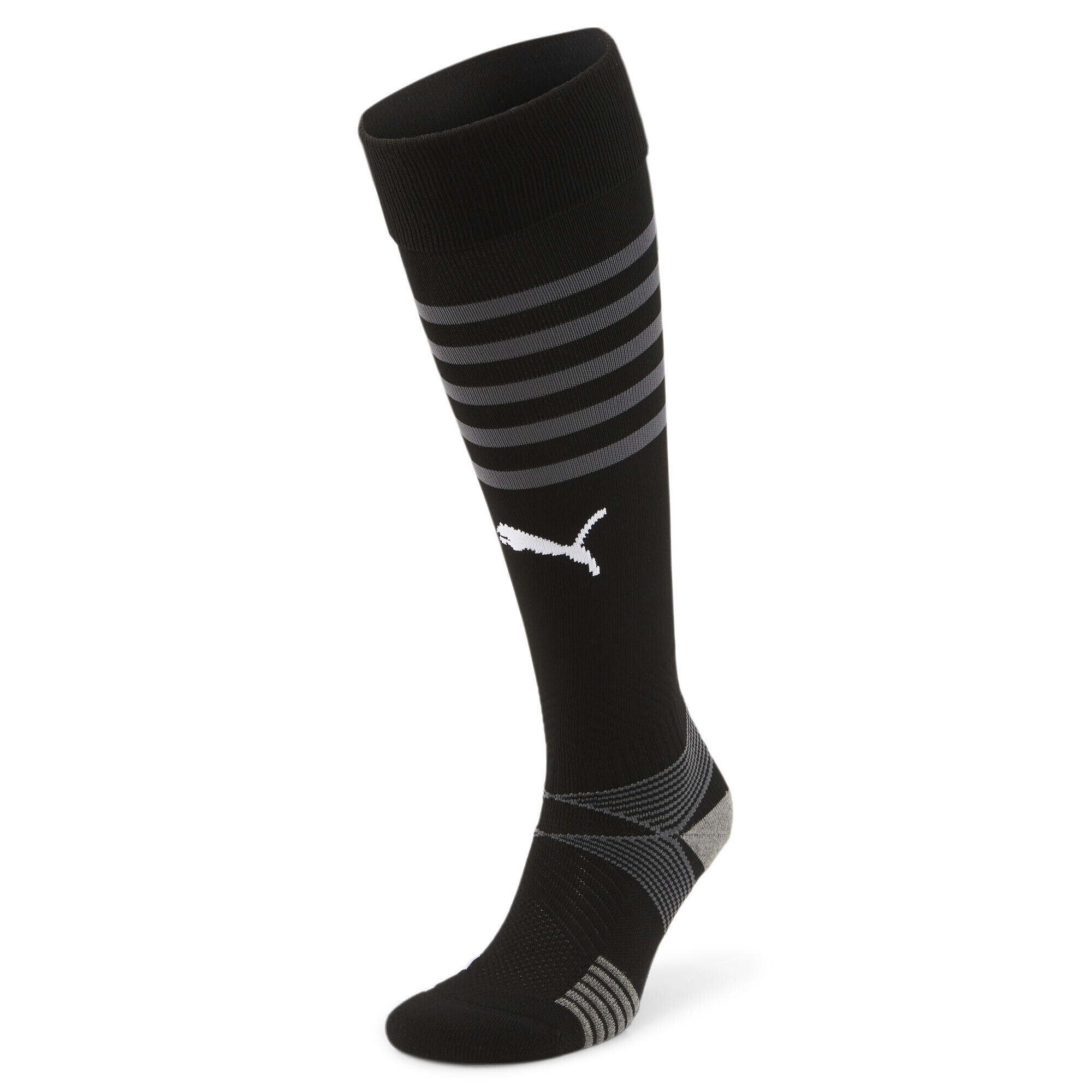 Chaussettes de football teamFINAL Homme PUMA Black White 1/2