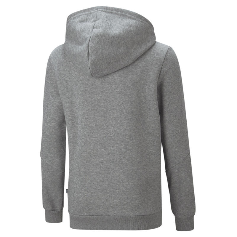Essentials hoodie met rits met band voor jongeren PUMA Medium Gray Heather