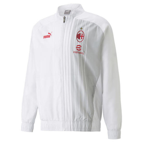 Veste d’avant-match A.C. Milan PUMA White Tango Red