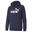 Essentials hoodie met groot logo heren PUMA Peacoat Blue
