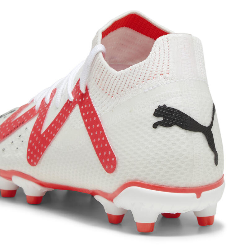 Botas de fútbol Niños FUTURE PRO FG/AG PUMA White Black Fire Orchid Red