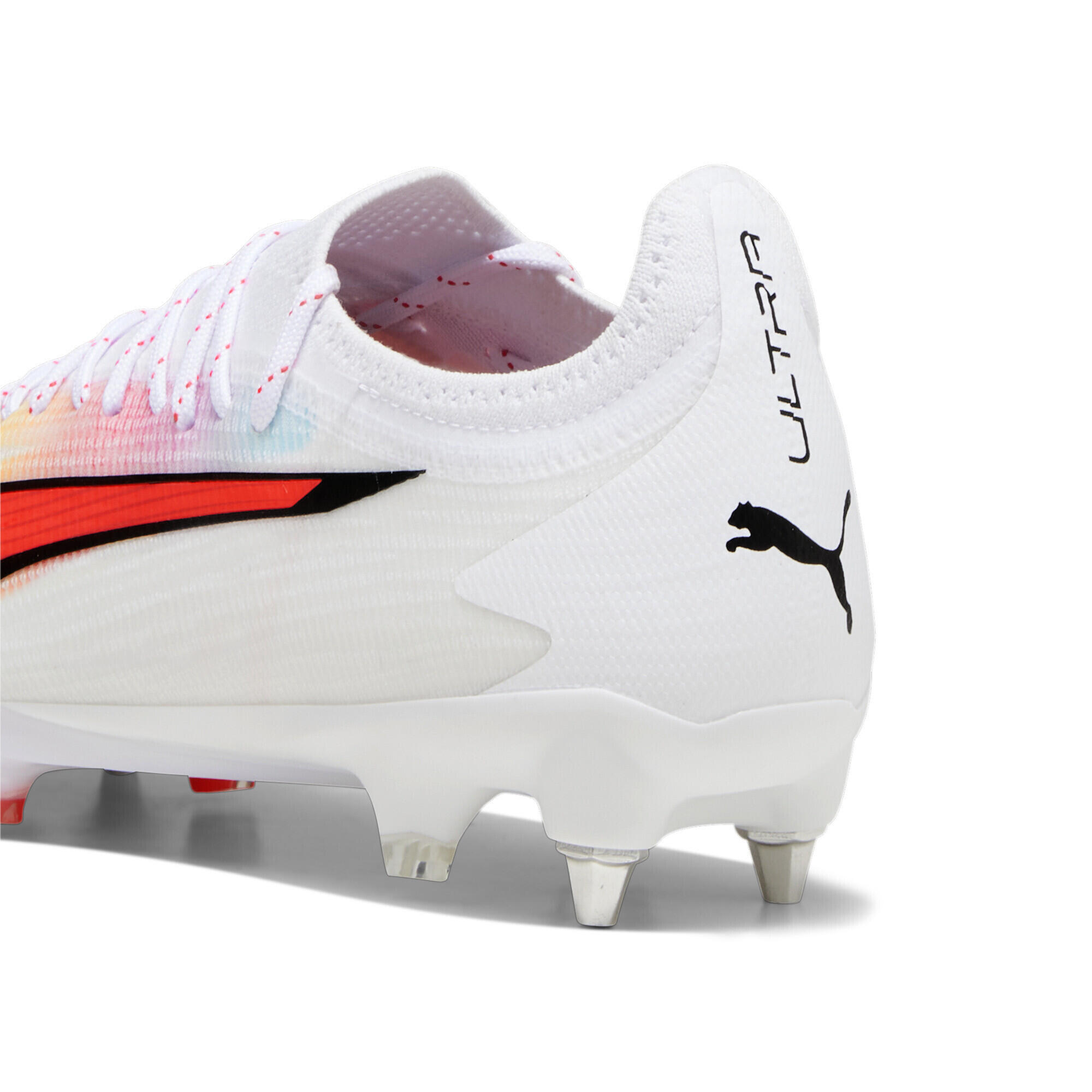 Scarpe da calcio ULTRA ULTIMATE MxSG da uomo PUMA White Black Fire Orchid Red 4/7