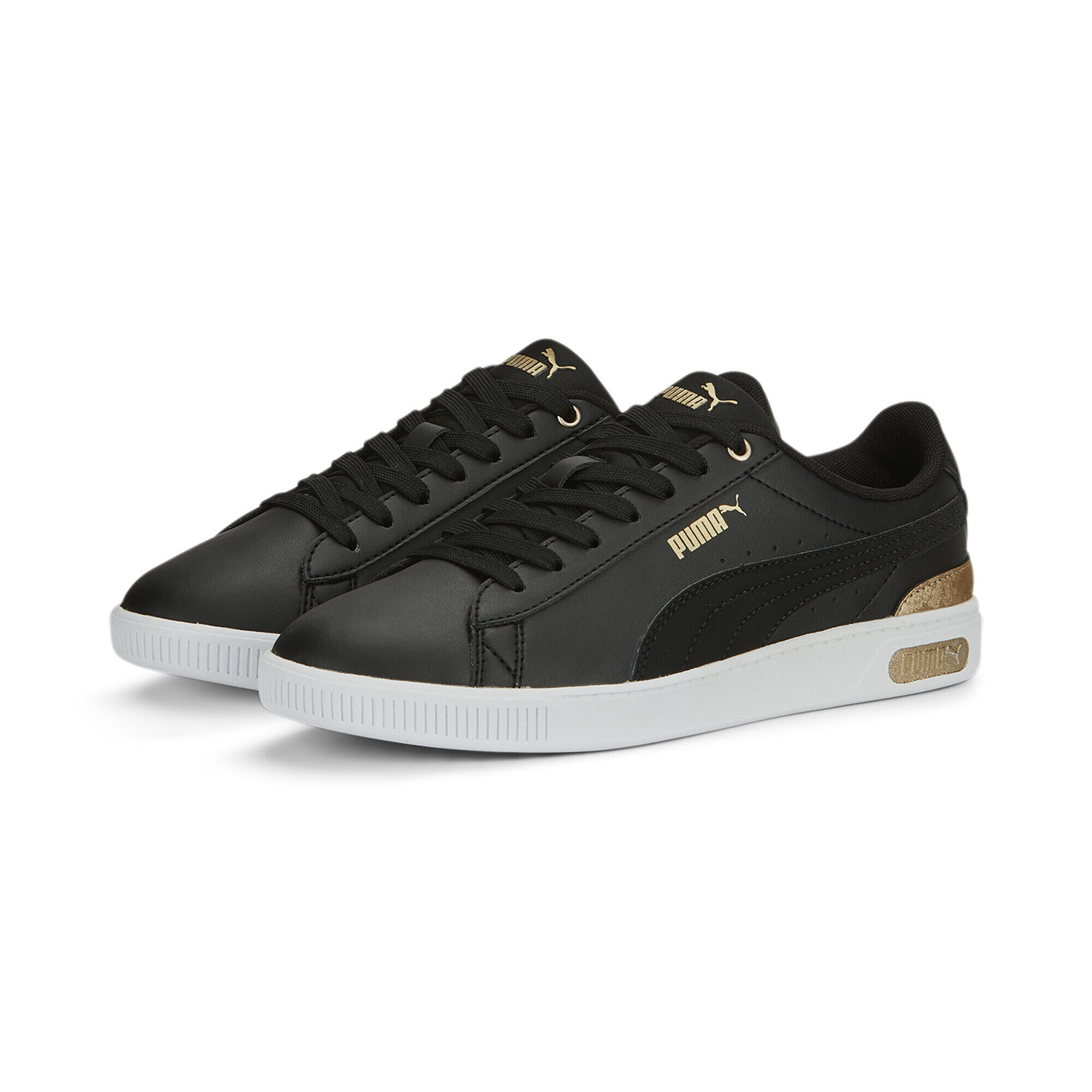 Sneakers Vikky v3 Space Metallics Femme PUMA Black Gold White 1/7