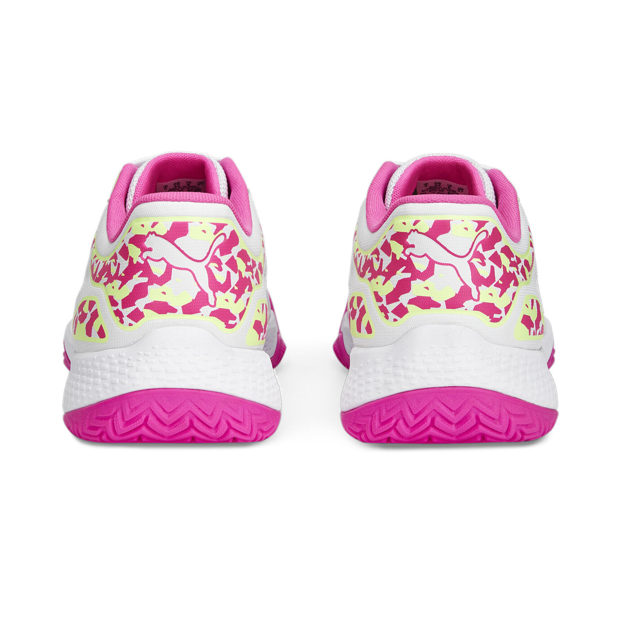 Scarpe da padel Solarcourt RCT PUMA White Ravish Fast Yellow Pink 4/7