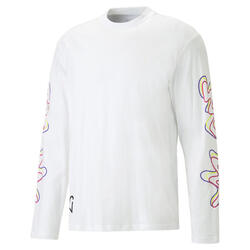 T-shirt à manches longues Neymar Jr Creativity PUMA White Fluo Yellow