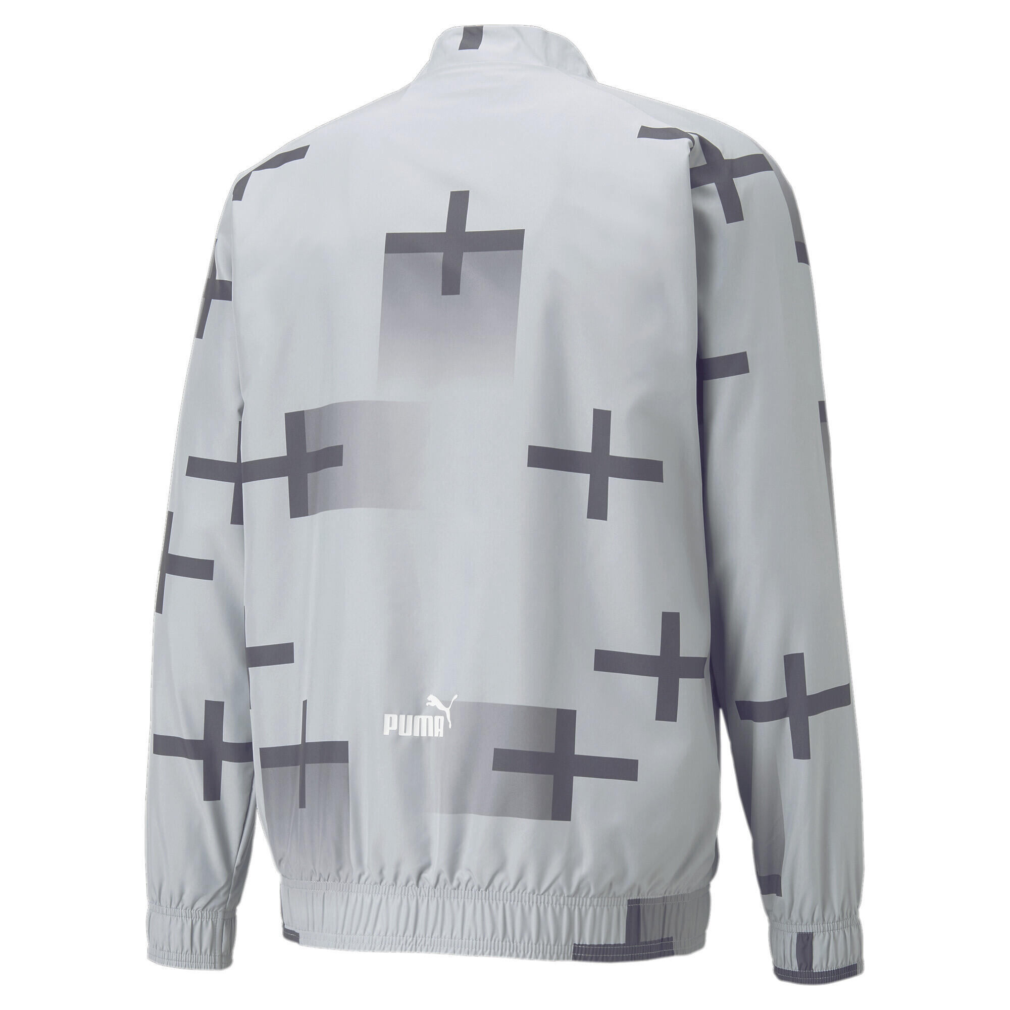 Olympique de Marseille Prematch Jacke Herren PUMA Cool Gray 7 White 6/6