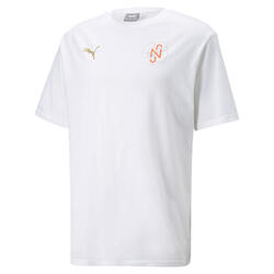 Neymar Jr Diamond voetbal-T-shirt met graphic voor heren PUMA White