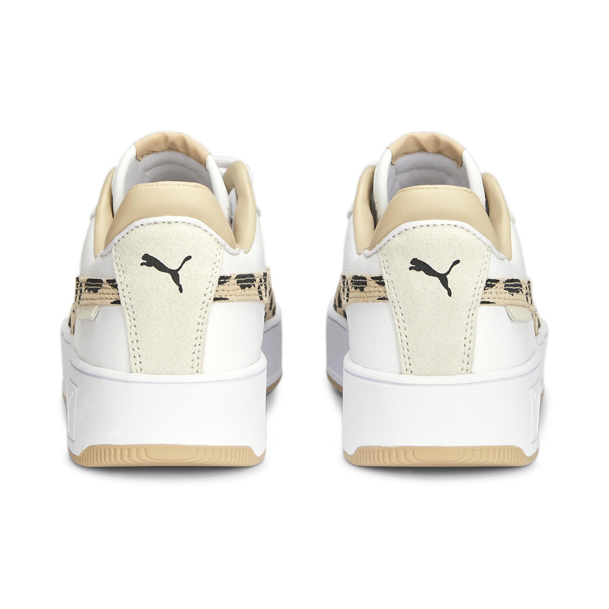 Carina Street Animal Sneakers Damen PUMA White Granola Black Beige 5/7