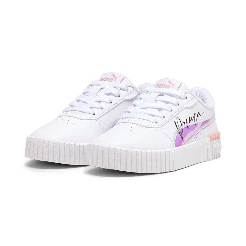 Carina 2.0 Crystal Wing Gyermek cipők PUMA White Peach Smoothie Black Pink