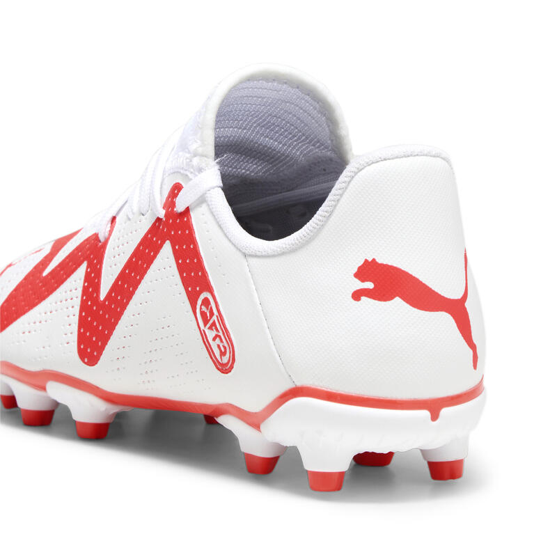 Botas de fútbol Niños FUTURE PLAY FG/AG PUMA White Fire Orchid Red