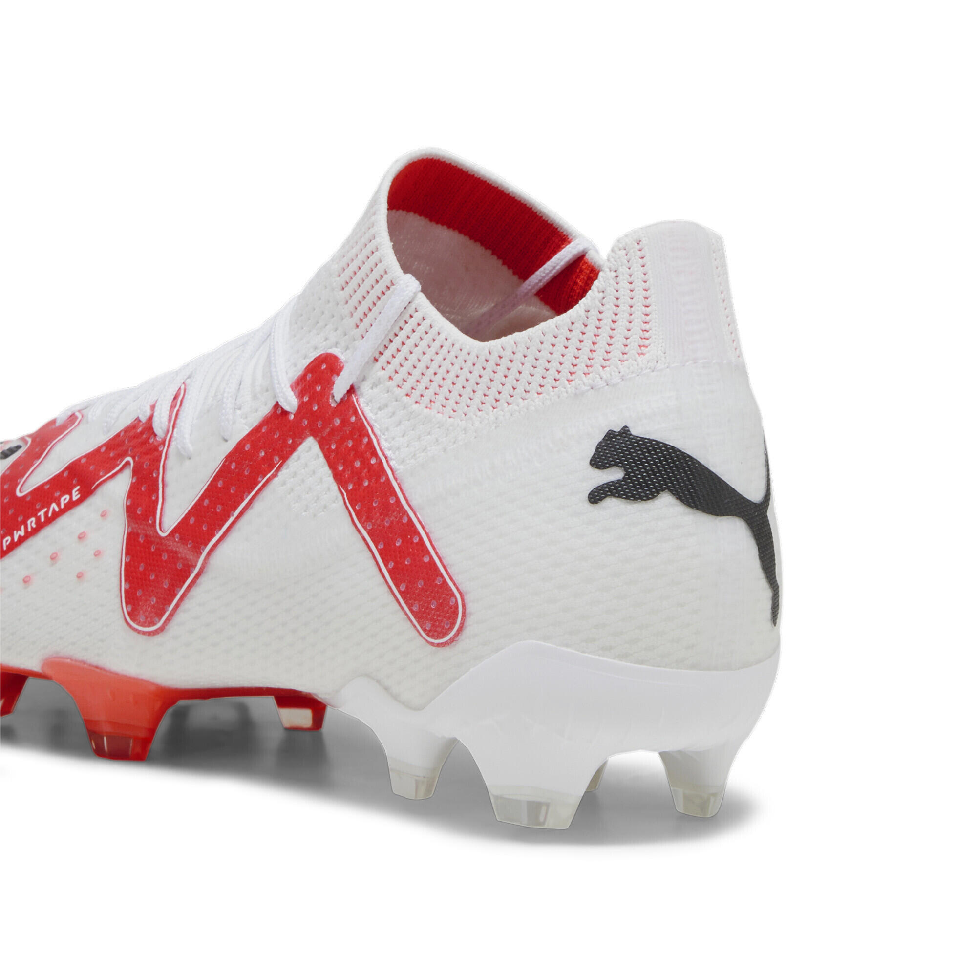 Scarpe da calcio FUTURE ULTIMATE FG/AG da donna PUMA White Black Fire Orchid Red 4/7